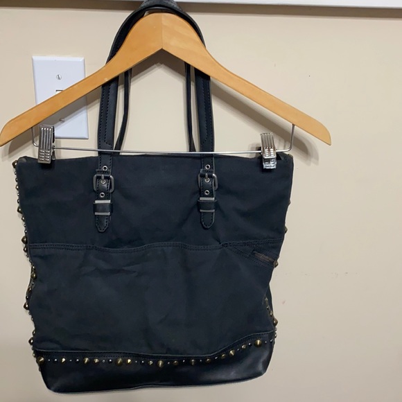 Diesel Handbags - Diesel Vintage Studded “I Am Who I Am” Tote